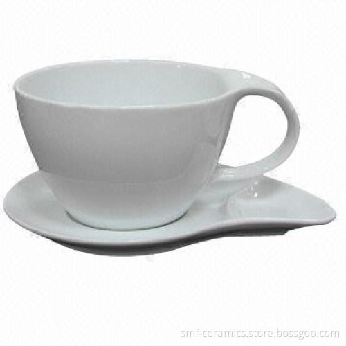 220cc Porcelain Cup and Saucer Set, Dishwasher- and Microwave-safe, Available in Various Sizes